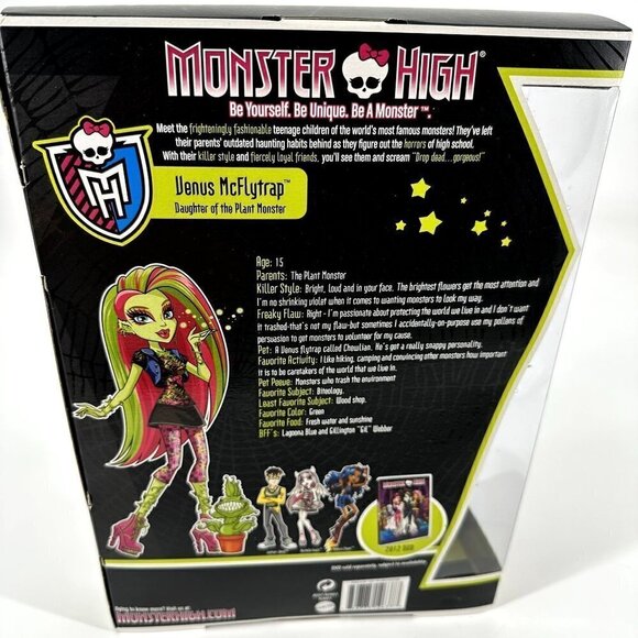 NIB Monster High Venus McFlytrap 2011 First Wave Retired - Picture 7 of 12
